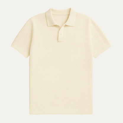 Men's Cotton Polo Vintage Style Shirt