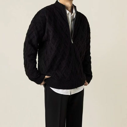 Warm Fleece Lined Wool Coat