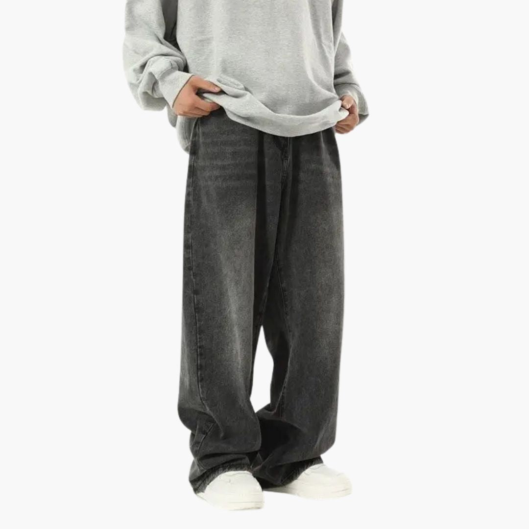 Men's Straight Leg Wide Jeans