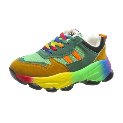 Women's Multicolor Platform Sneakers