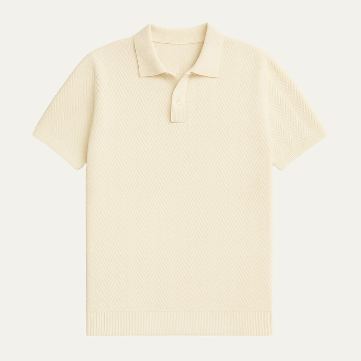 Men's Cotton Polo Shirt Vintage Style