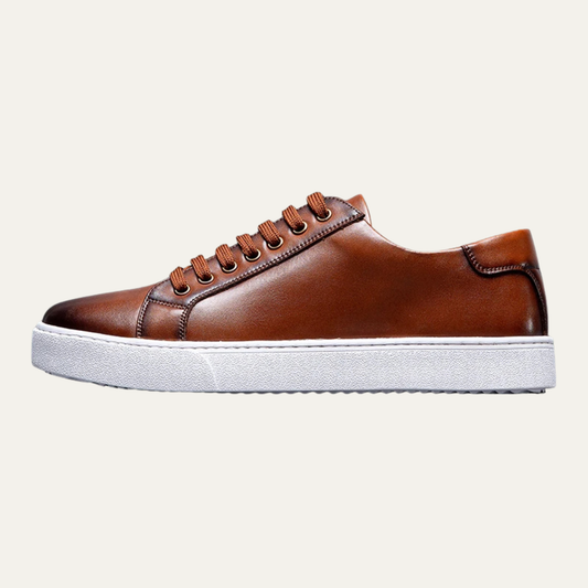Mens Classic Low Lace Up Shoes Leather - VibreMode