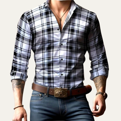 Men's Western Cowboy Shirt Print Trendy