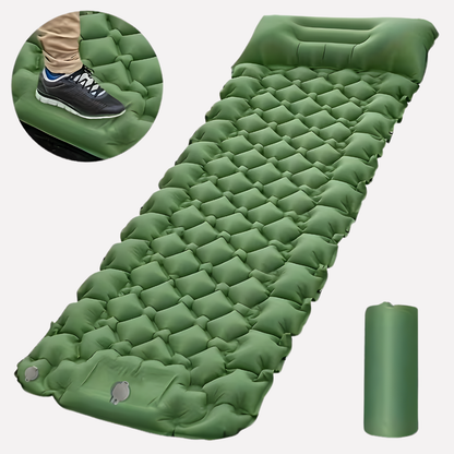 Inflatable Camping Air Mattress with Built-In Pump and Pillow - VibreMode