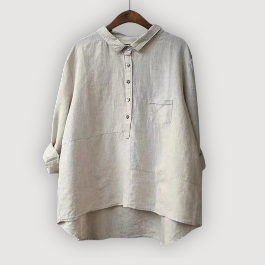 Women's Relaxed Linen Blouse