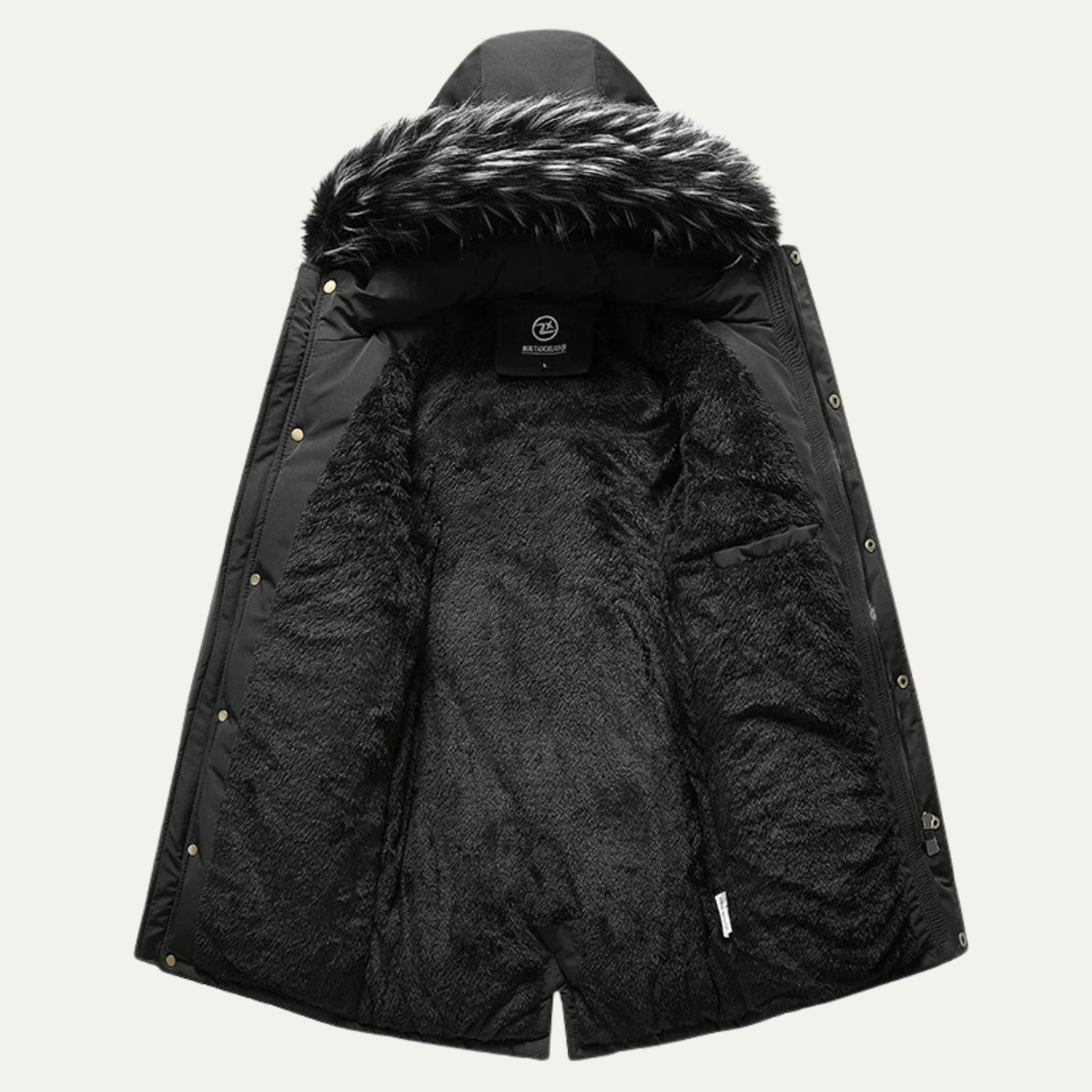 Ragusa Men's Detachable Fur Hooded Parka Jacket