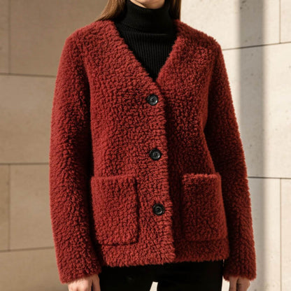 Luxurious Sheepskin Winter Coat