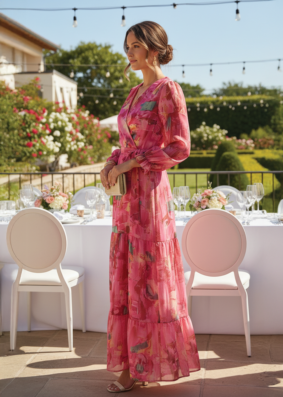 Flowy Layered Long Maxi Dress