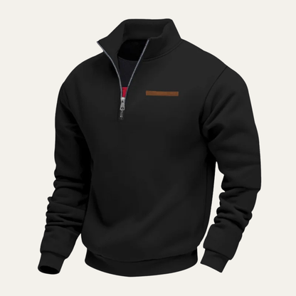 Men's Warm Half Zip Fleece Sweater
