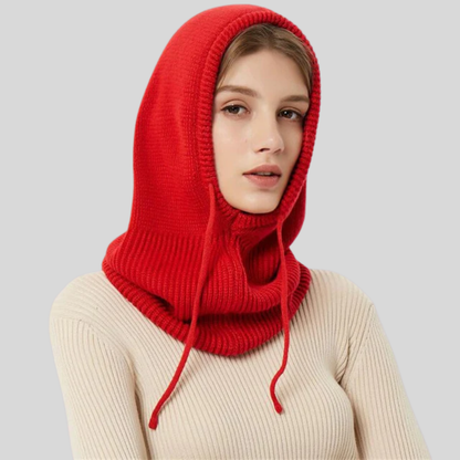 Winter Knitted Hooded Neck Warmer