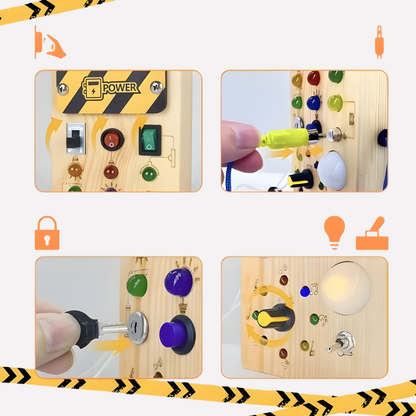 Montessori Sensory Board With Led Lights