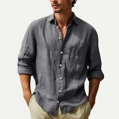 Men's Cotton Button Down Shirt Lightweight