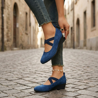 Wedge Flats Round Toe Mary Jane Women