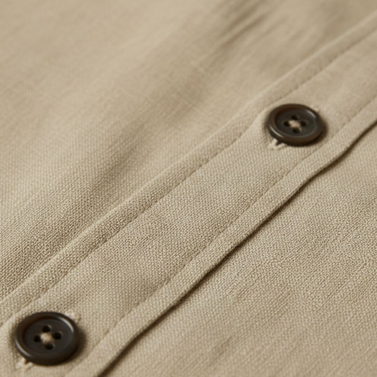 Men's Long Sleeve Linen Shirt Vintage Style