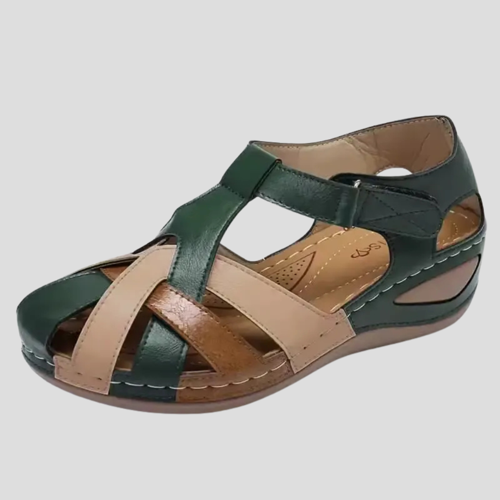 Women's Leather Sandals Comfort Arch Support