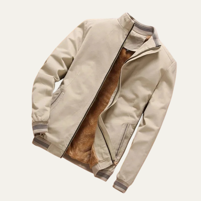 Men's Fleece Aviator Bomber Jacket Warm