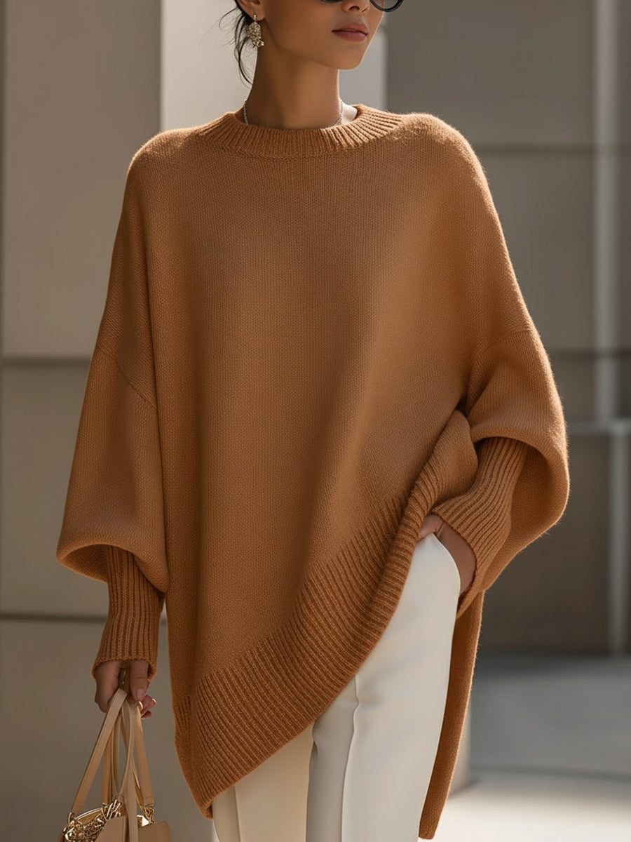 Relaxed Fit Women's Sweater Shorts Top
