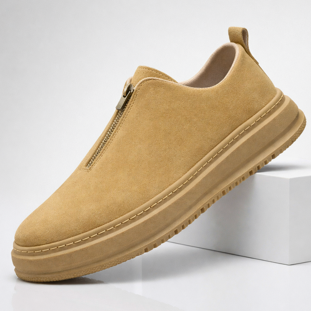 Hudson Men's Suede Zip Sneakers