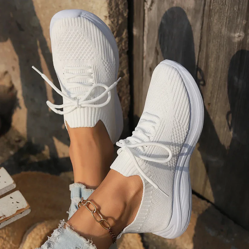 Breathable Knit Sneakers for Women – Lightweight & Casual Comfort Caliboot