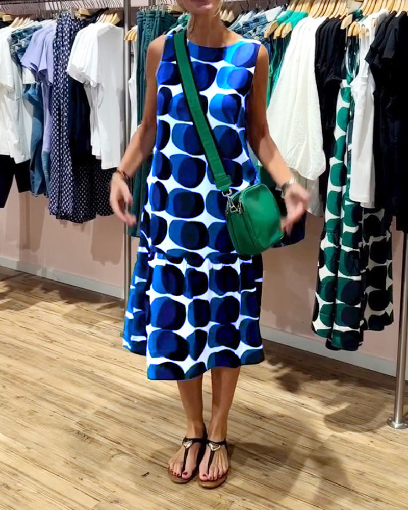 Summer Print Off Shoulder Dress