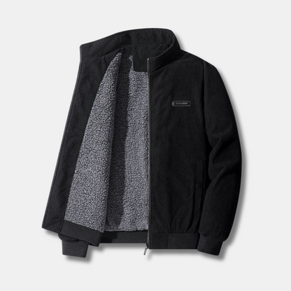 Fuzzy Sherpa Lined Corduroy Coat