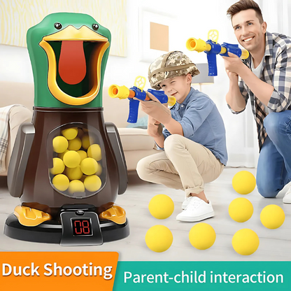 Soft Bullet Game Air Powered Walking Duck with Lights