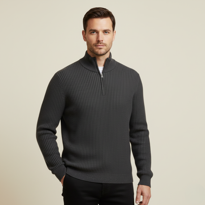 Merino Quarter Zip Sweater