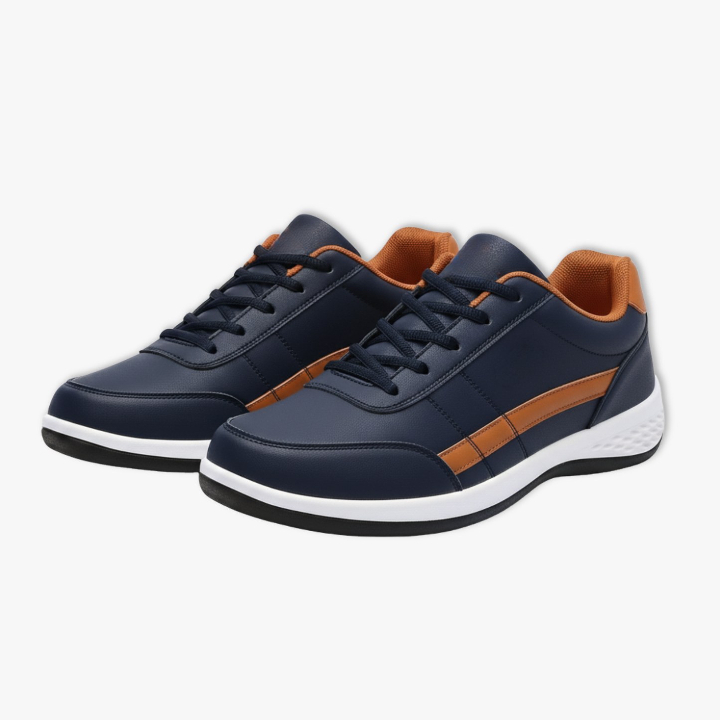 Men's Breathable Leather Everyday Sneaker Shoes - VibreMode