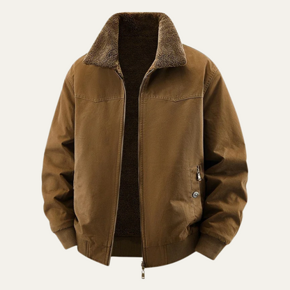 Men's Reversible Bomber Jacket Fleece Lined