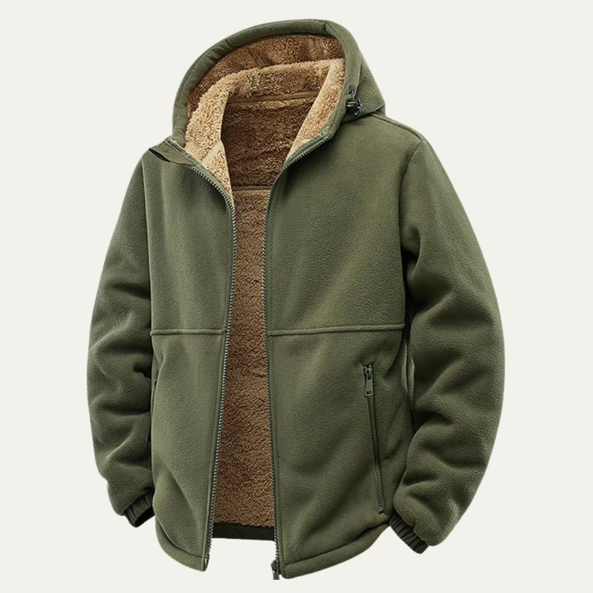 Men's Soft Shell Fleece Hooded Jacket