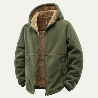 Men's Soft Shell Fleece Hooded Jacket