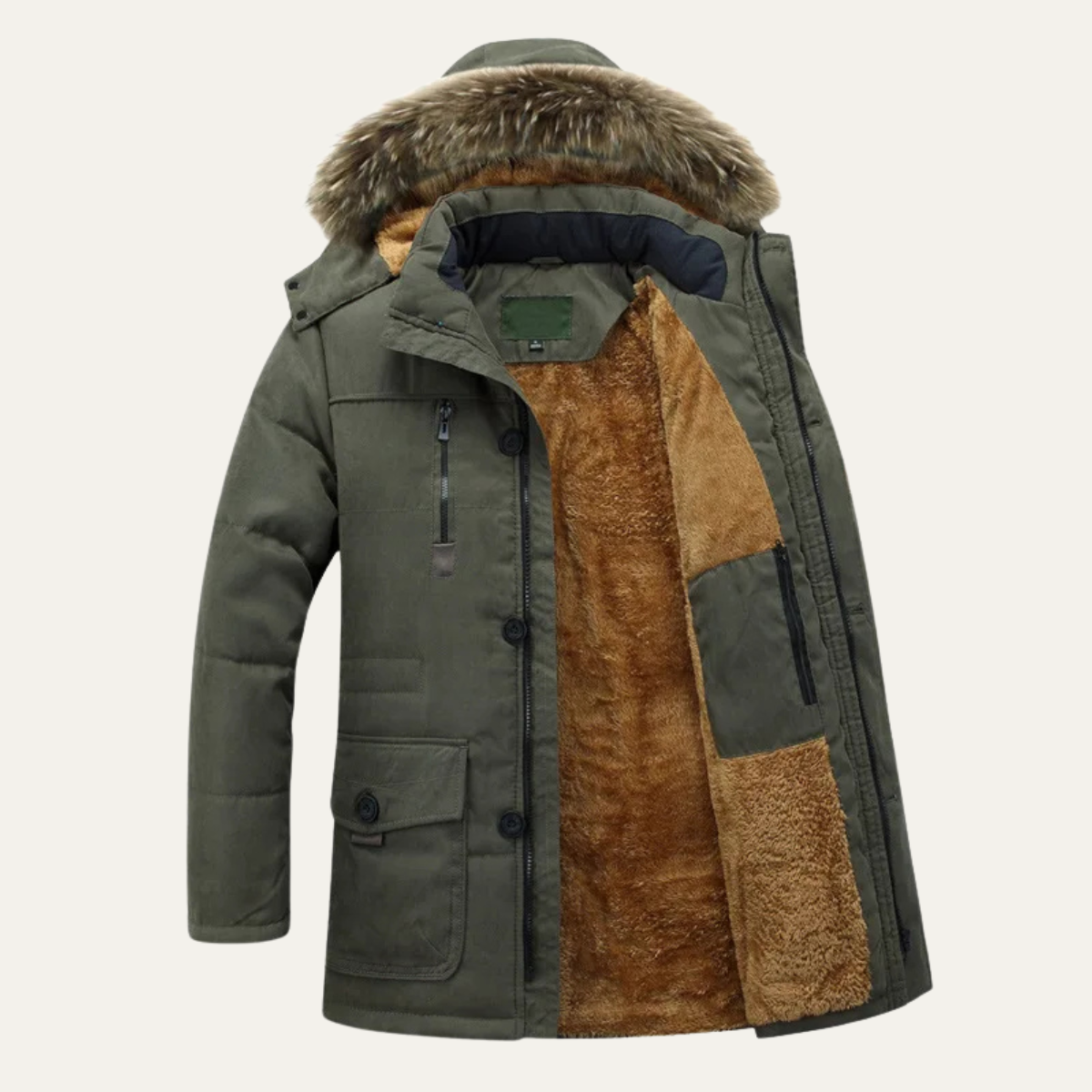 Mens Thicken Fleece Jacket