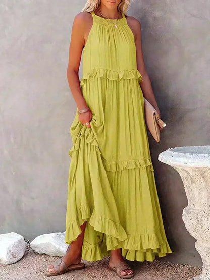 Women's Maxi Dress Layered Tier Design
