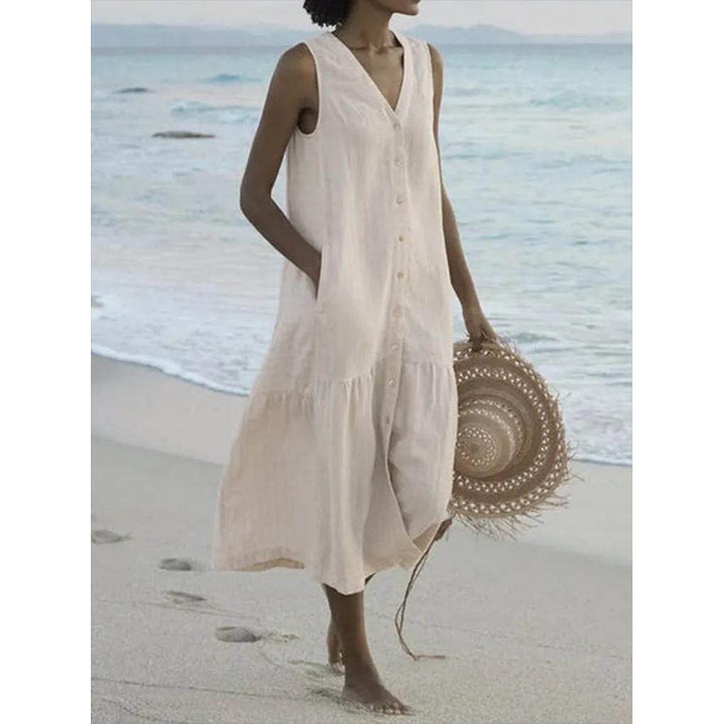 Women's V-Neck Dress Elegant Everyday Wear