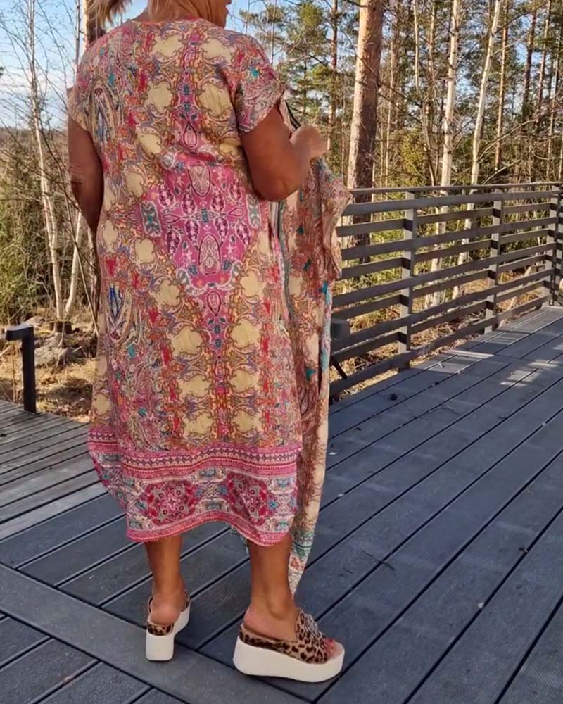 Casual Summer Print Sundress