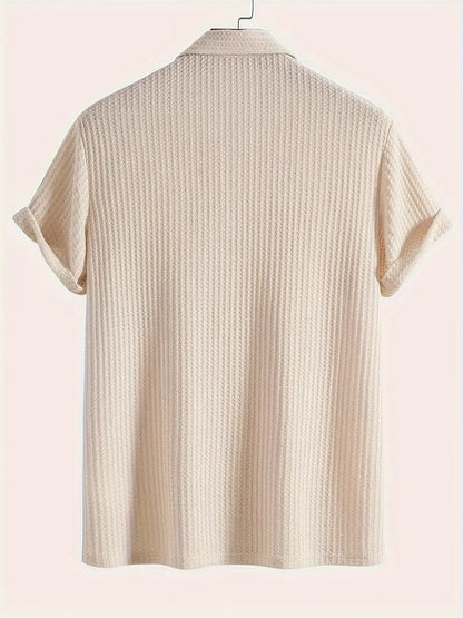 Men's Polo Shirt Solid Textured