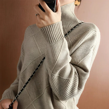 Women's Cashmere Round Neck Jersey