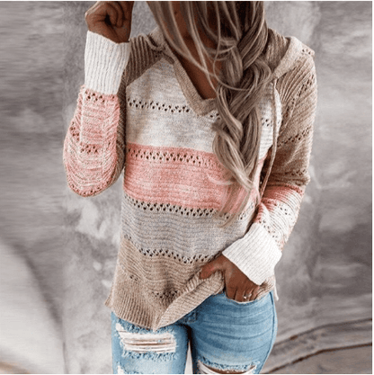 Women's Striped Knit Sweater
