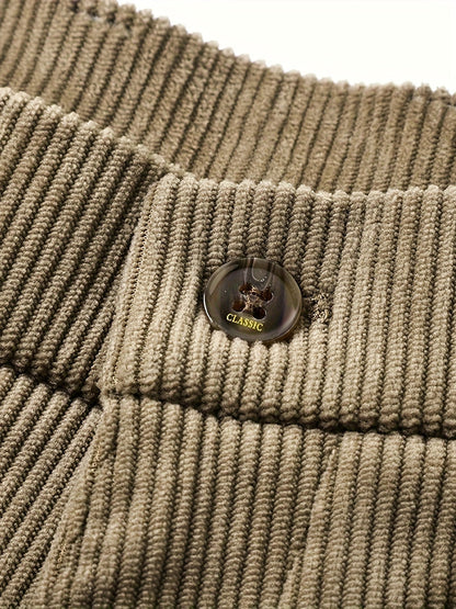 Rugged Textured Cord Pants
