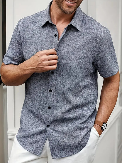 Men's Classic Short Sleeve Cotton Shirt