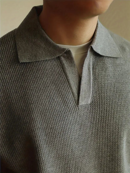 Classic Fit Long-Sleeve Polo Shirt