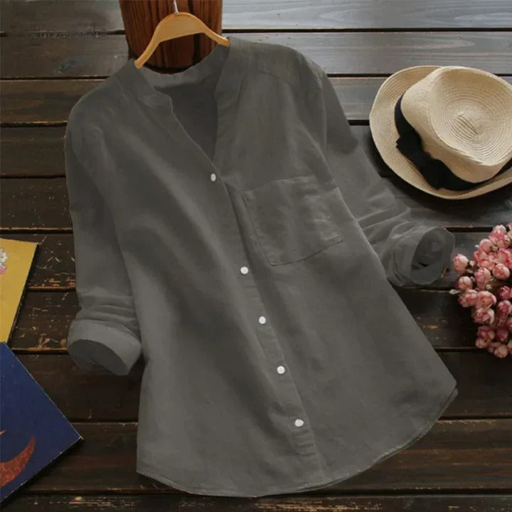 Women's Linen Cotton Blend Shirt