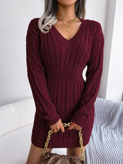 Comfortable V Neck Maxi Dress