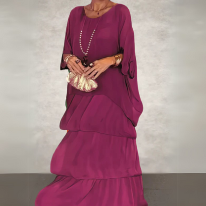 Women's Tiered Maxi Dress Skirt
