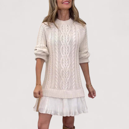 Women's Pleated Knit Dress