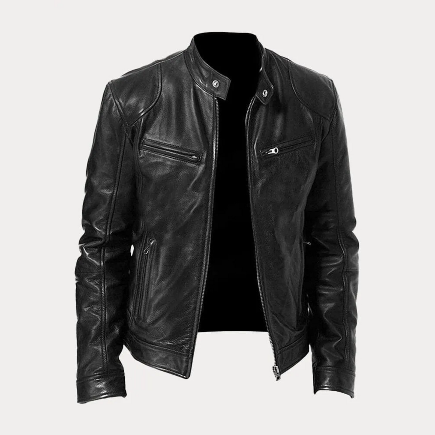 Casual Black Jacket Timeless Comfort Style - VibreMode