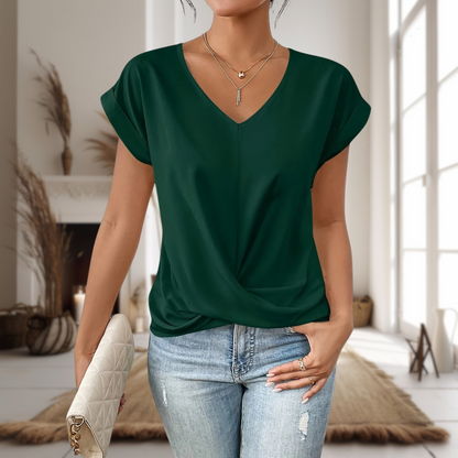 Women's V-Neck Twist Front