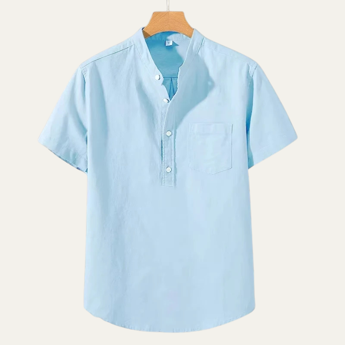 Men's Soft Summer Shirt Cotton Chest Pocket