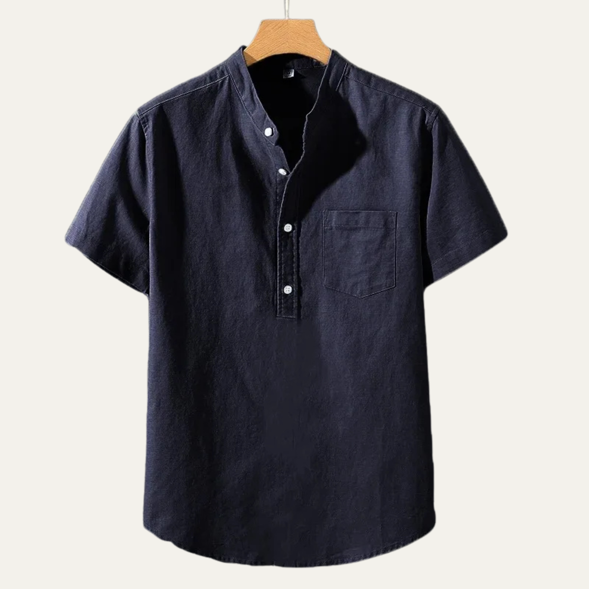 Men's Soft Summer Shirt Cotton Chest Pocket