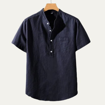 Men's Soft Summer Shirt Cotton Chest Pocket